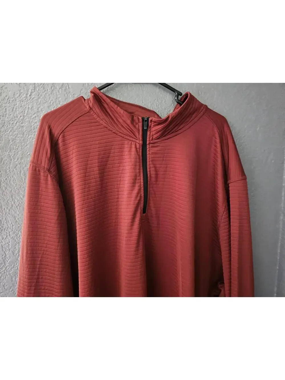 Men's Solaris Pullover Sweater Brown Long Sleeve Workout Size 4XT Front Pocket - Picture 5 of 16